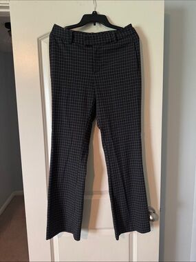 Free People Black + Grey Boot Cut Pants - Size 6